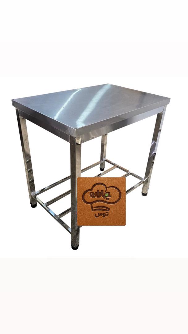 میز کار یک متری استیل-کارگاهی