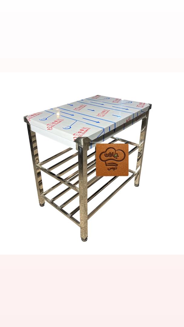 میز کار استیل یک متری طبقه پروفیل-کارگاهی