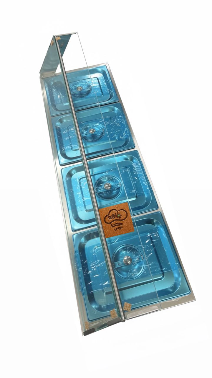 کانتر گرم هات بنماری 4 لگن برقی شیشه دارفونیکس