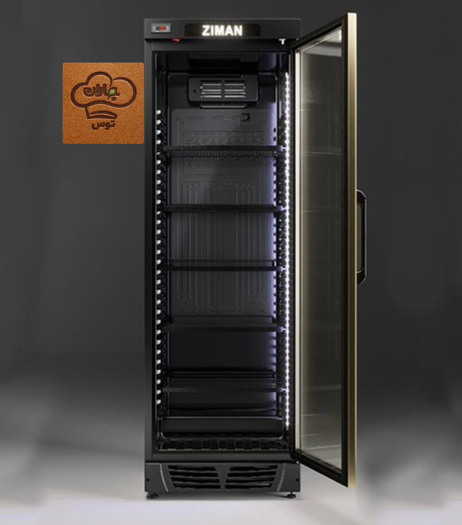 یخچال زیمان 60 سانت بدون تاج مشکی مدل ZIMAN VR375